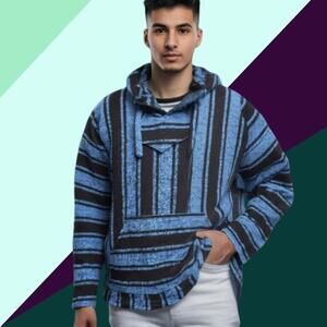 Disney Men's Blue and Multi Hoody